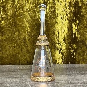 Vintage Crystal 50th Anniversary Golden Bell